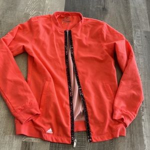 Adidas climacool women’s pink zip up jacket small S